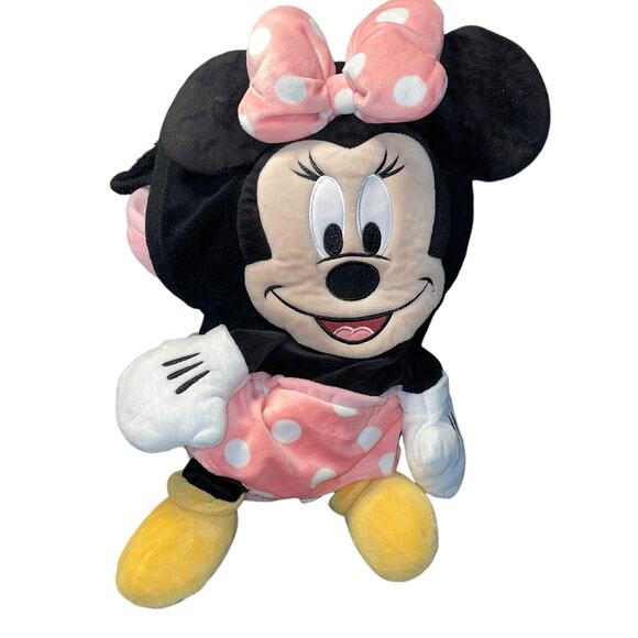 Minnie Mouse Throw Blanket Pillow Disney Parks Plush Stuffed Animal 3D 35" x 48" - Picture 12 of 13